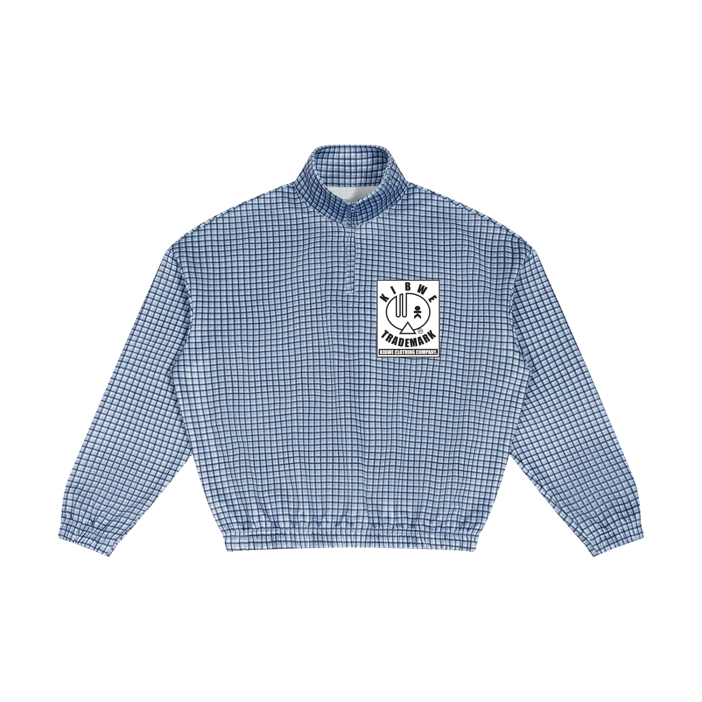 Unisex Plaid Quarter-Zip Sweatshirt