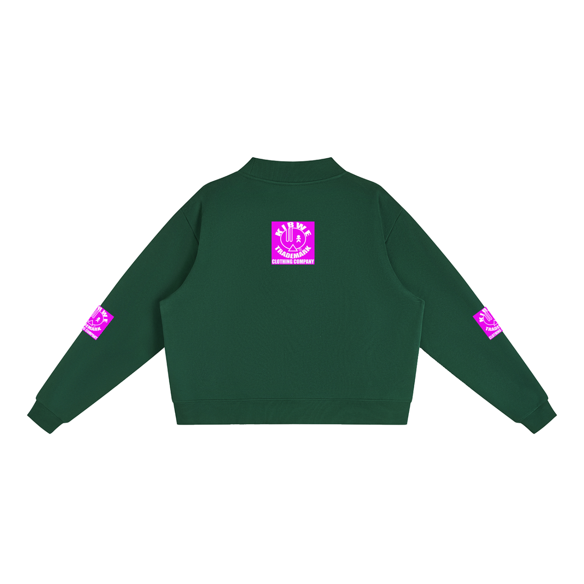 Essential Fleece Mock-Neck Crew Sweatshirt