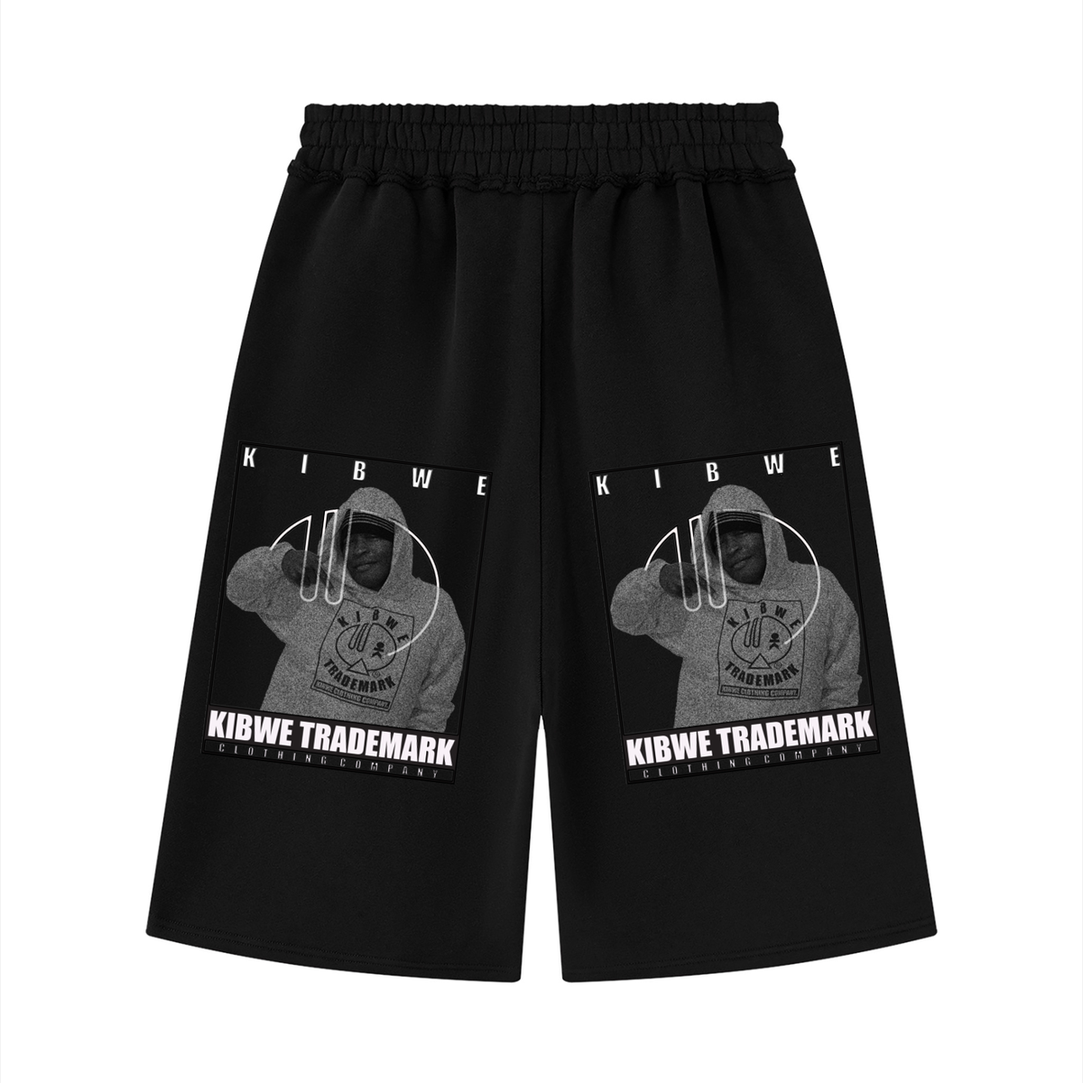 Unisex Raw Edge Fleece Shorts