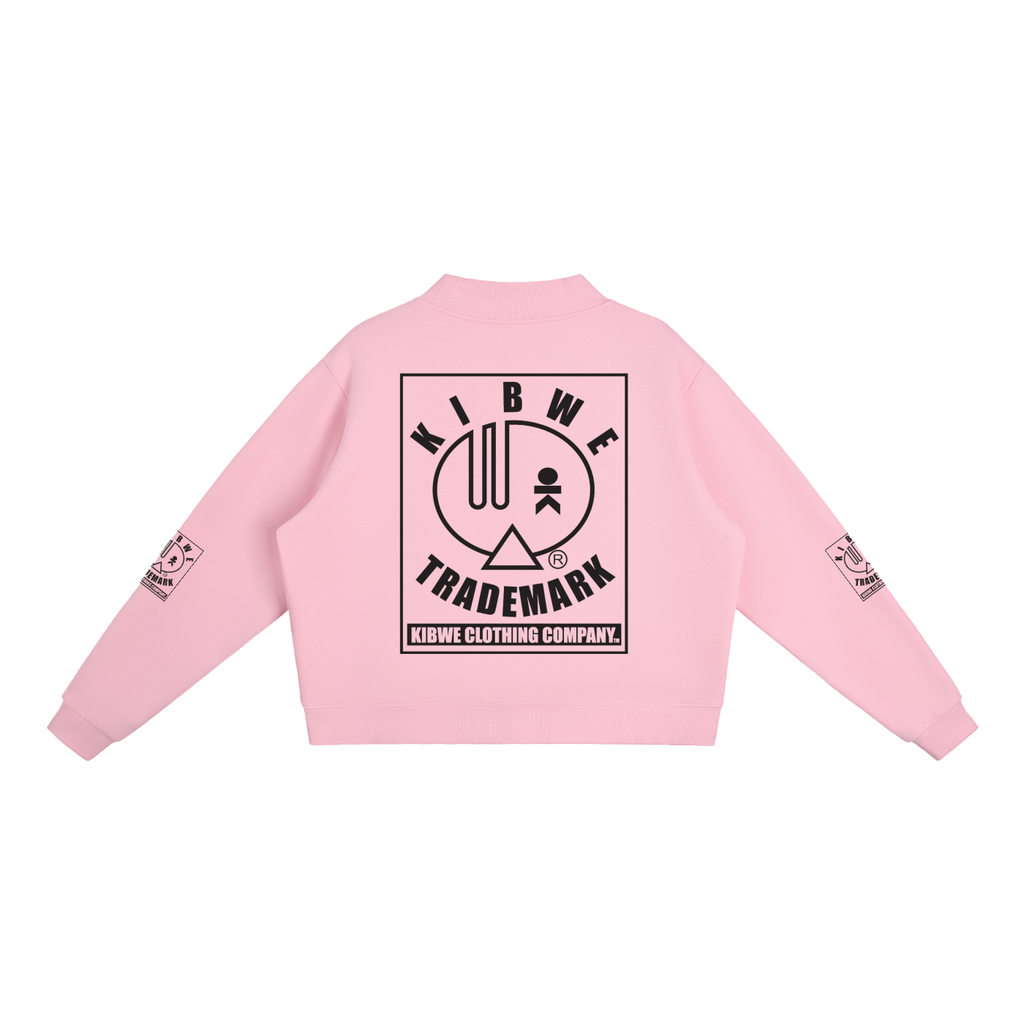 Essential Fleece Mock-Neck Crew Sweatshirt