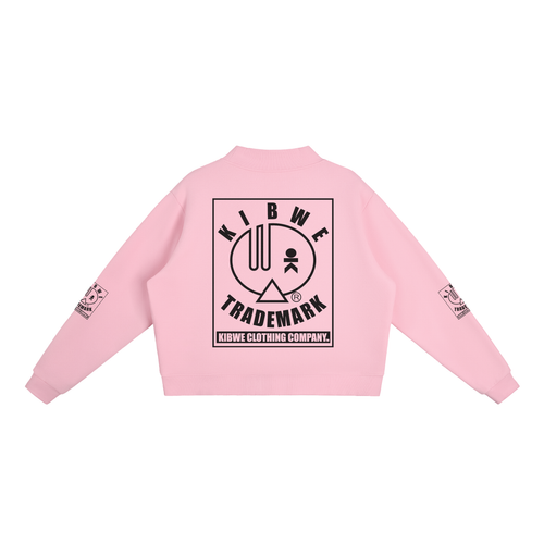 Essential Fleece Mock-Neck Crew Sweatshirt