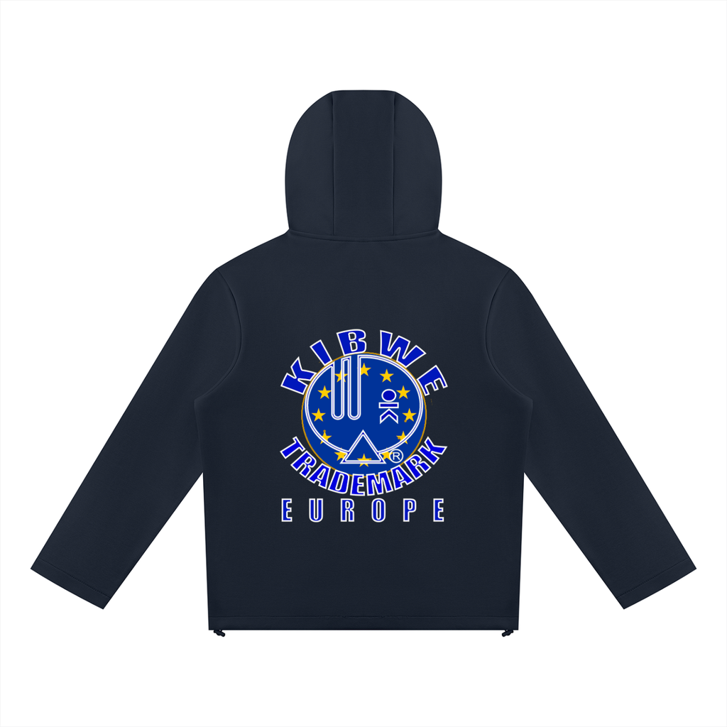 Unisex Paneled Full Zip Hoodie