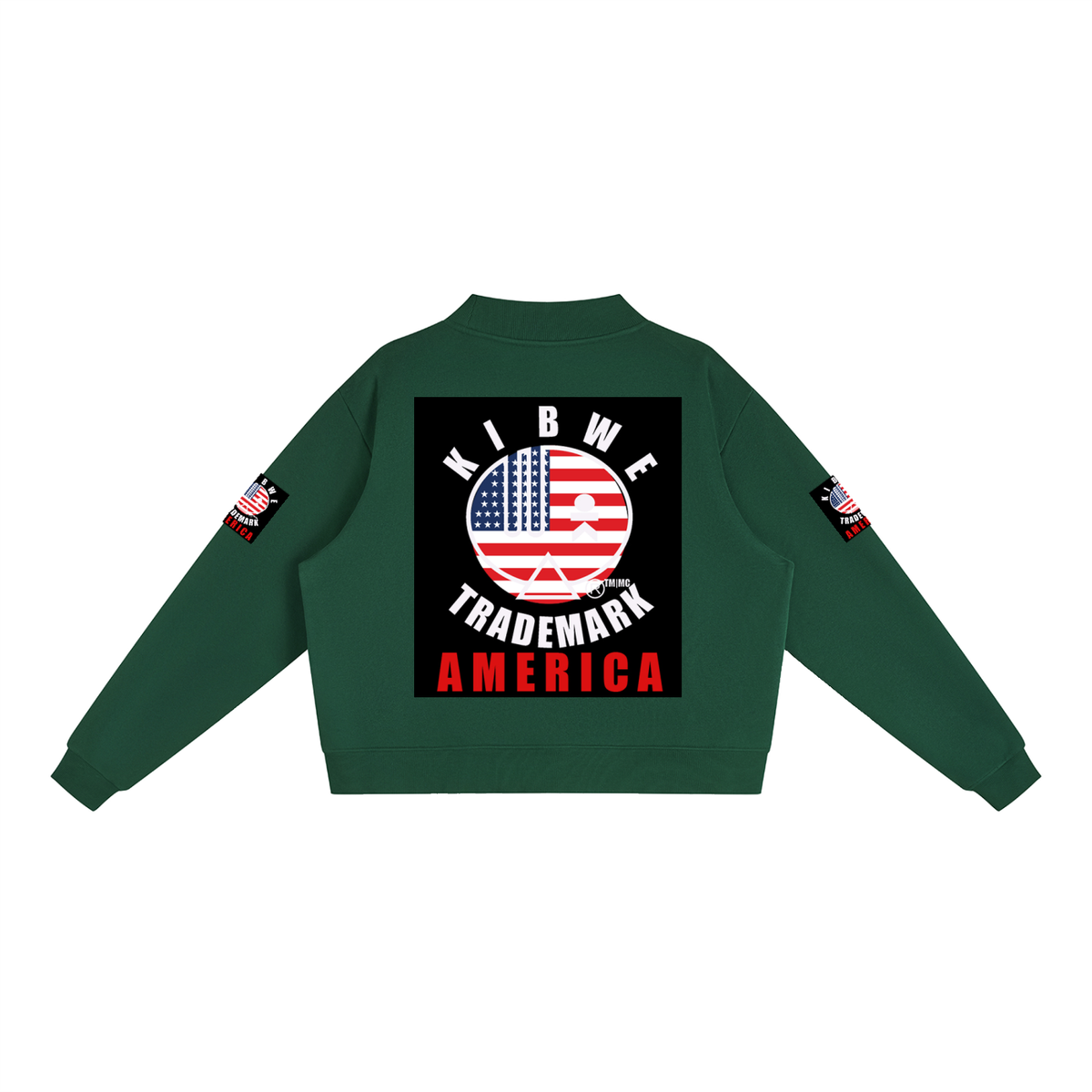 Essential Fleece Mock-Neck Crew Sweatshirt