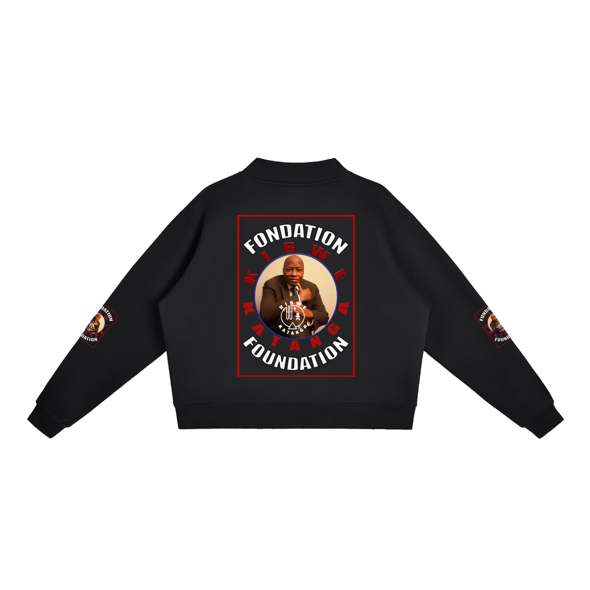 Essential Fleece Mock-Neck Crew Sweatshirt
