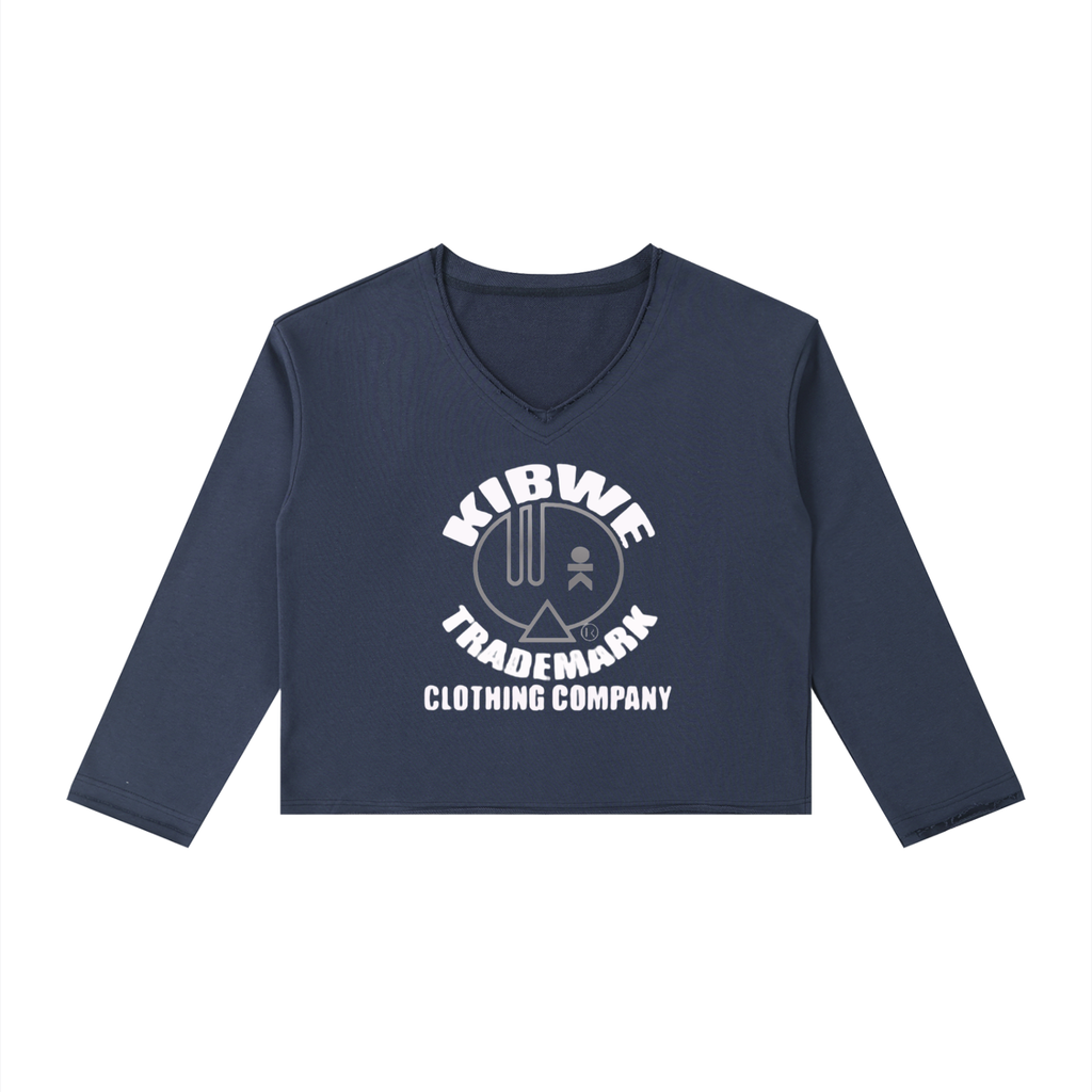 Women's Raw Hem Long Sleeve T-Shirt