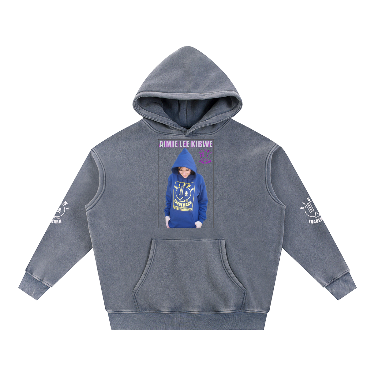 Snow Wash Fleece Oversize Hoodie