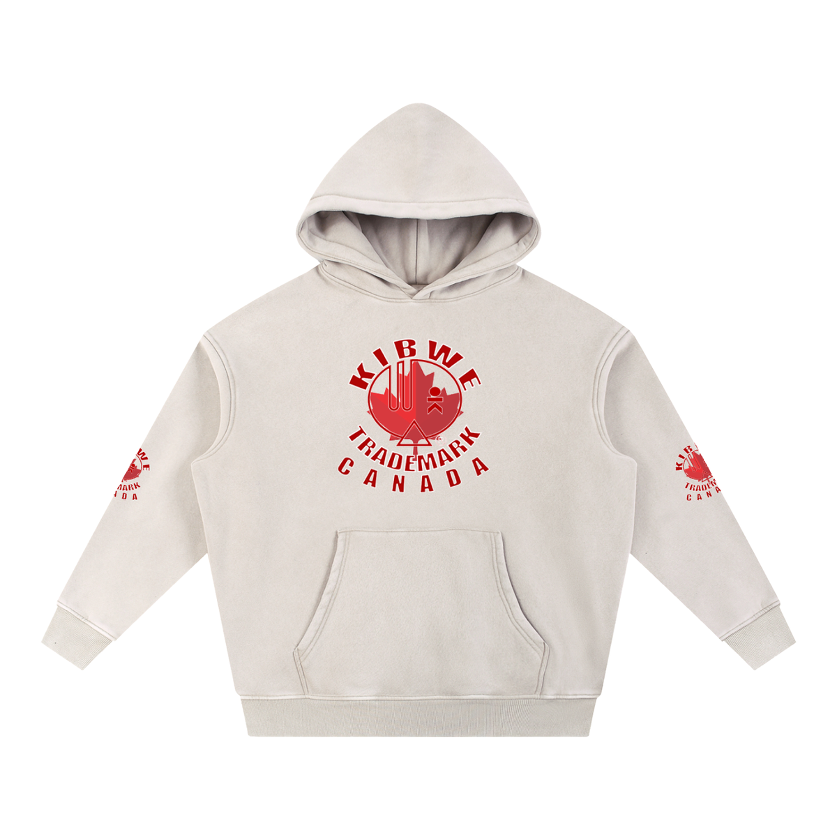 Snow Wash Fleece Oversize Hoodie