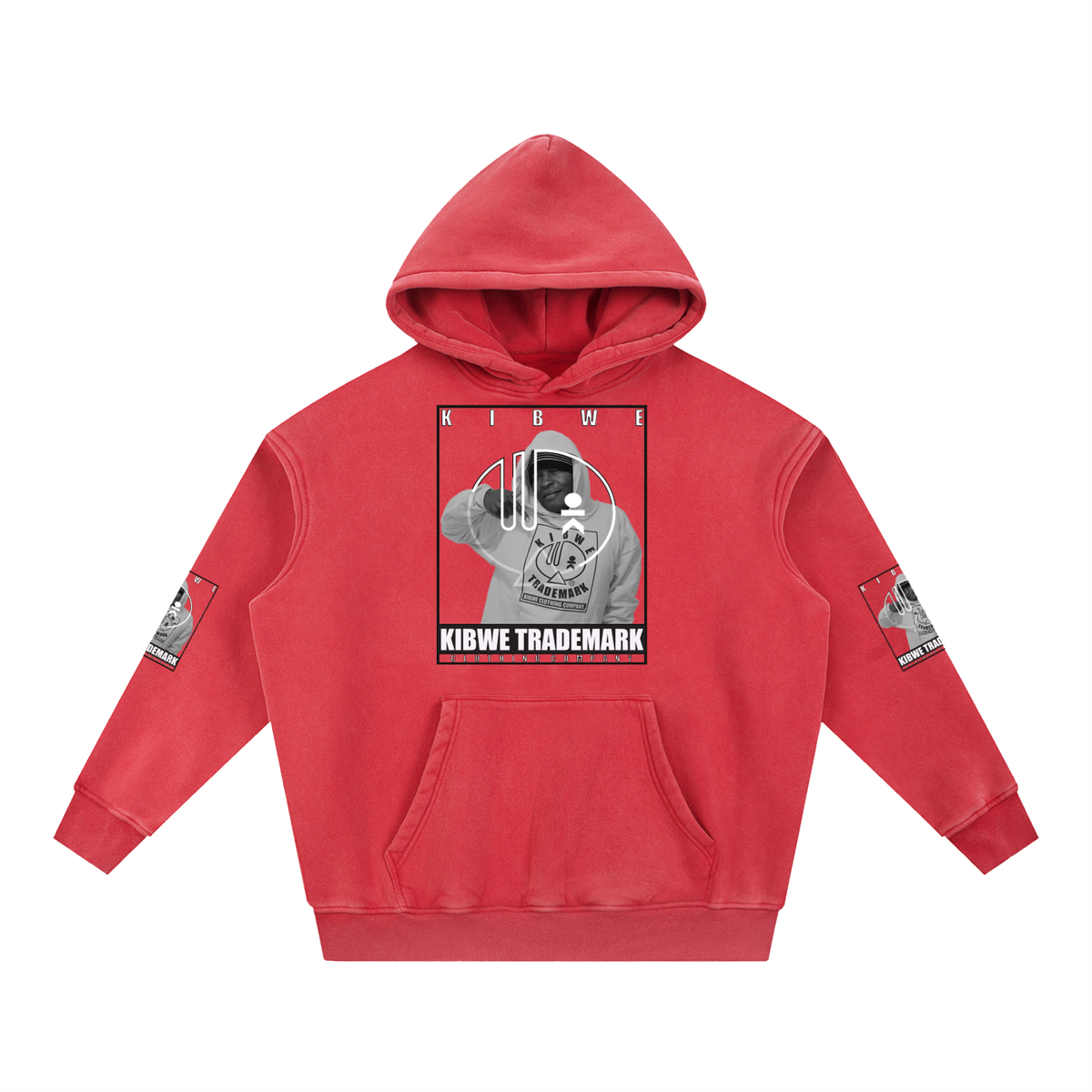 Snow Wash Fleece Oversize Hoodie