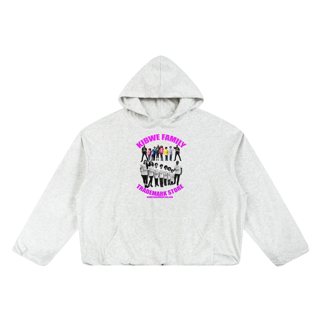 Boxy Gather-Hem Hoodie