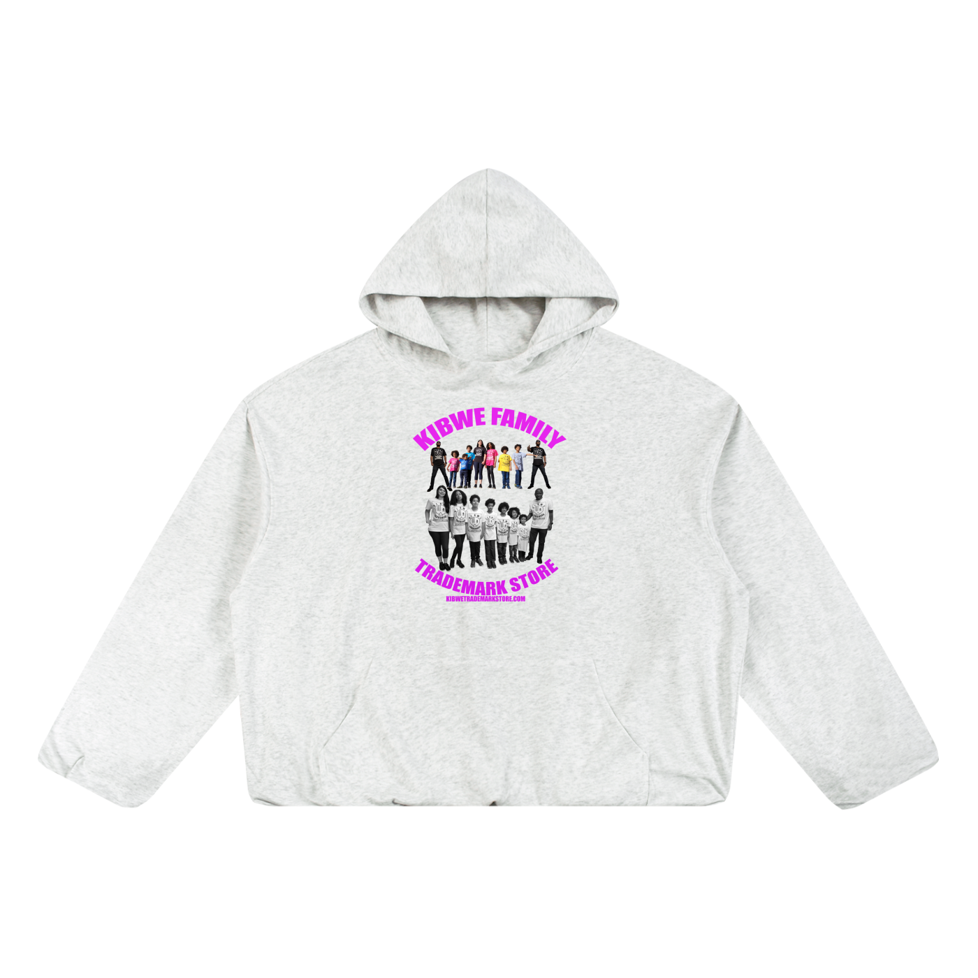Boxy Gather-Hem Hoodie