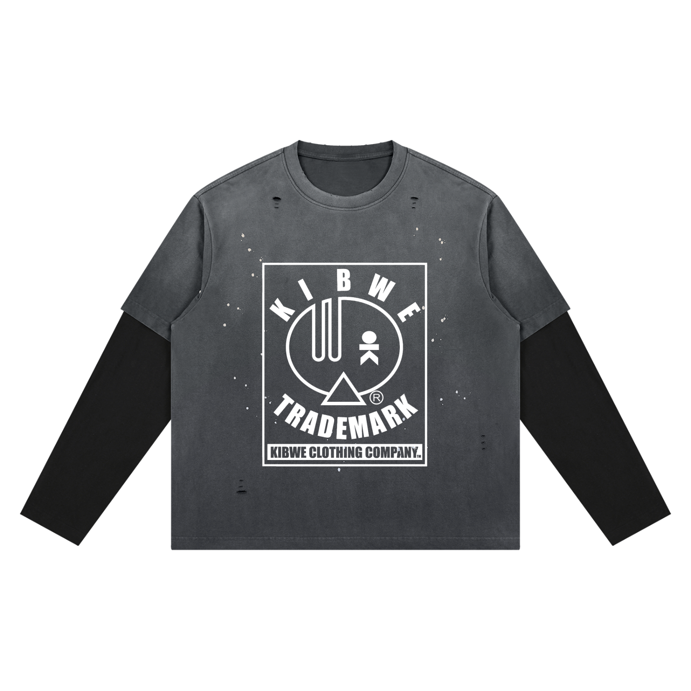 Unisex Vintage Wash Distressed Layer T-Shirt