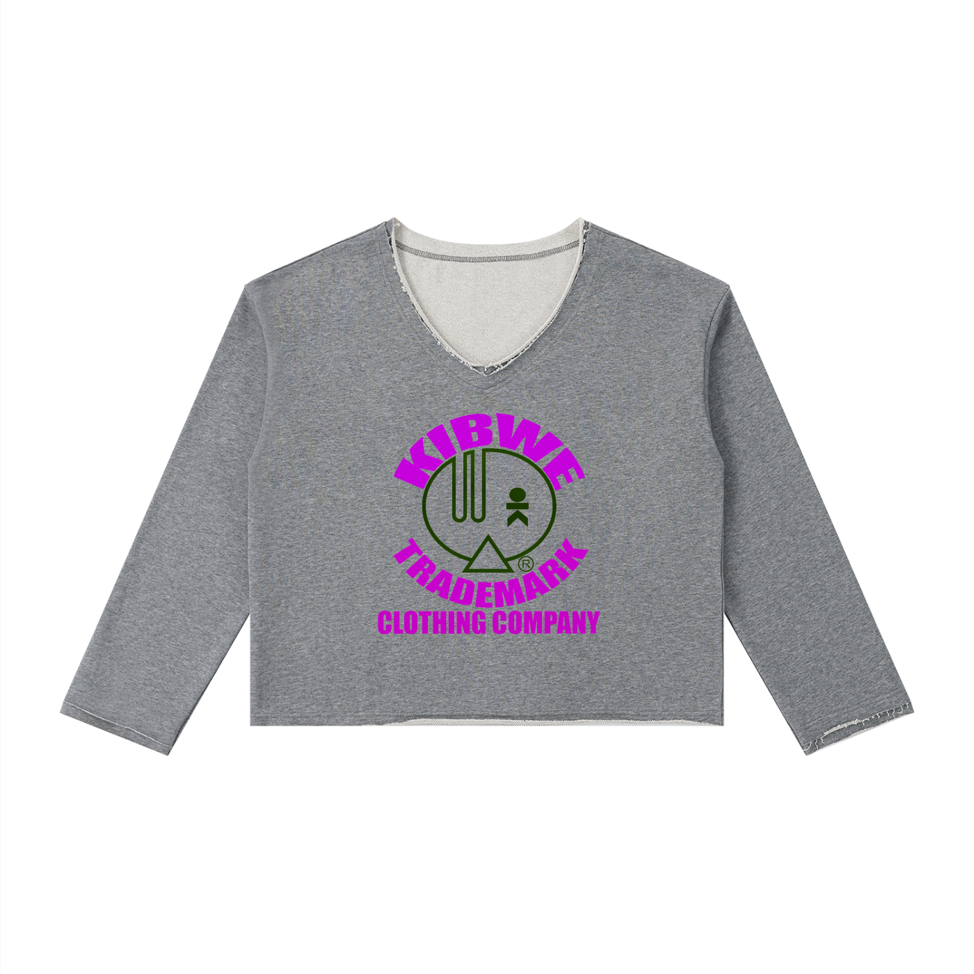 Women's Raw Hem Long Sleeve T-Shirt