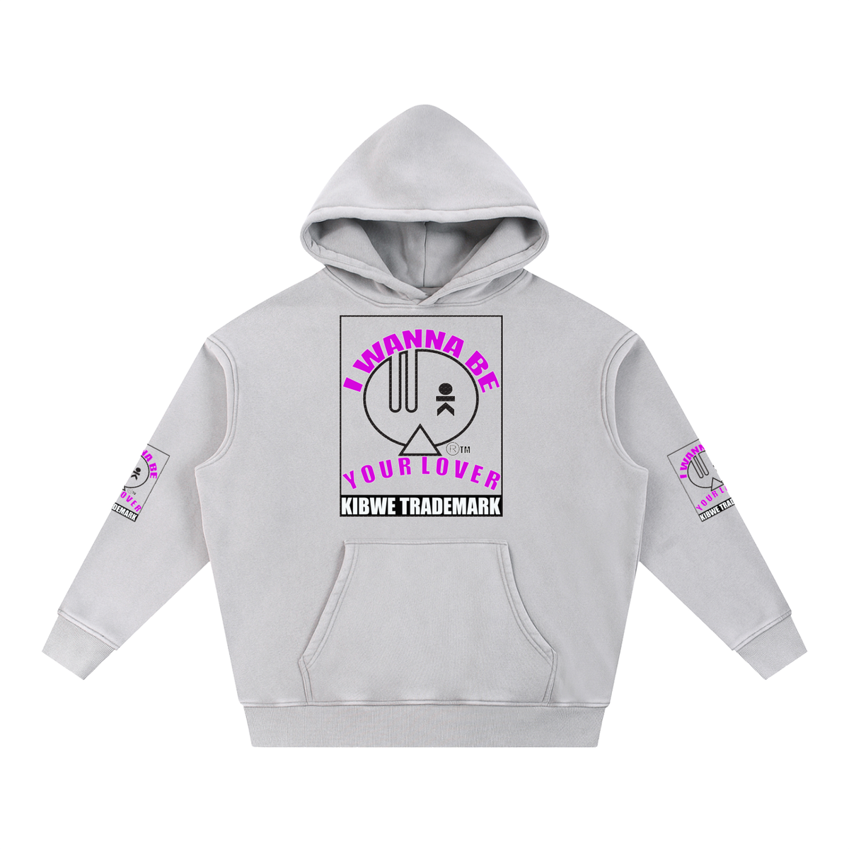 Snow Wash Fleece Oversize Hoodie