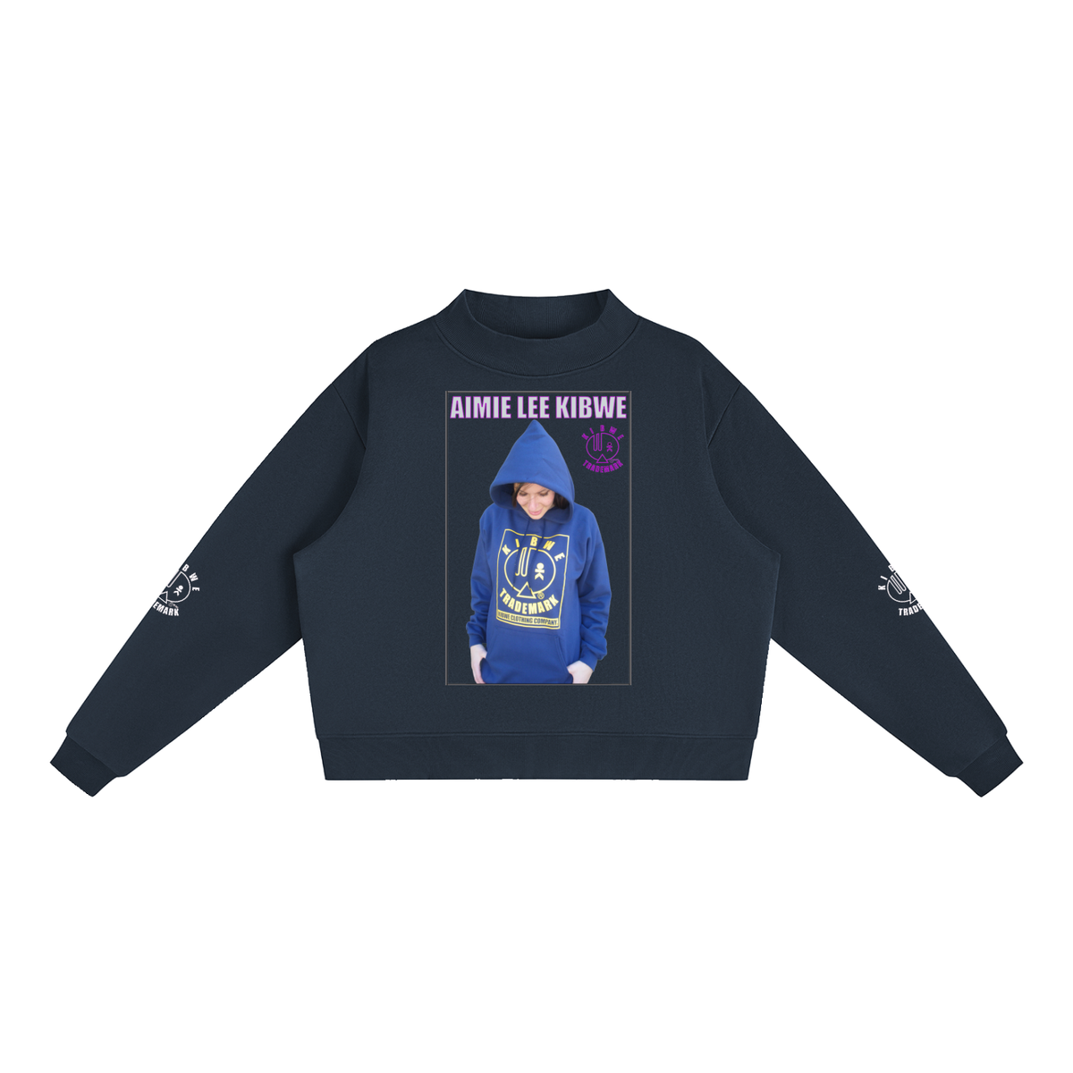 Essential Fleece Mock-Neck Crew Sweatshirt