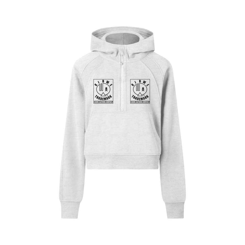 Cropped Half-Zip Hoodie