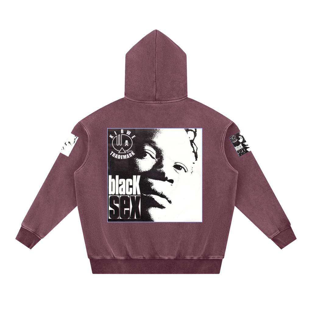 Snow Wash Fleece Oversize Hoodie