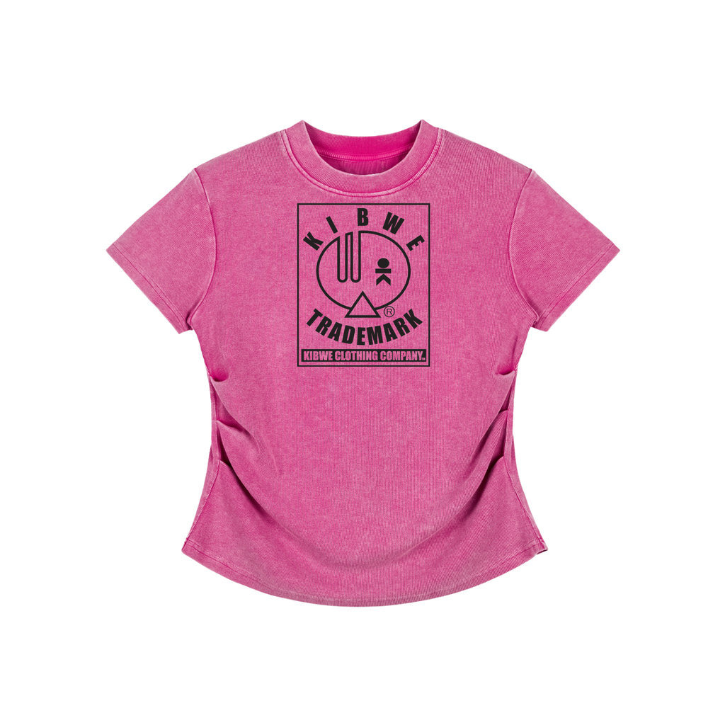 Vintage Washed Bodycon Cotton T-Shirt