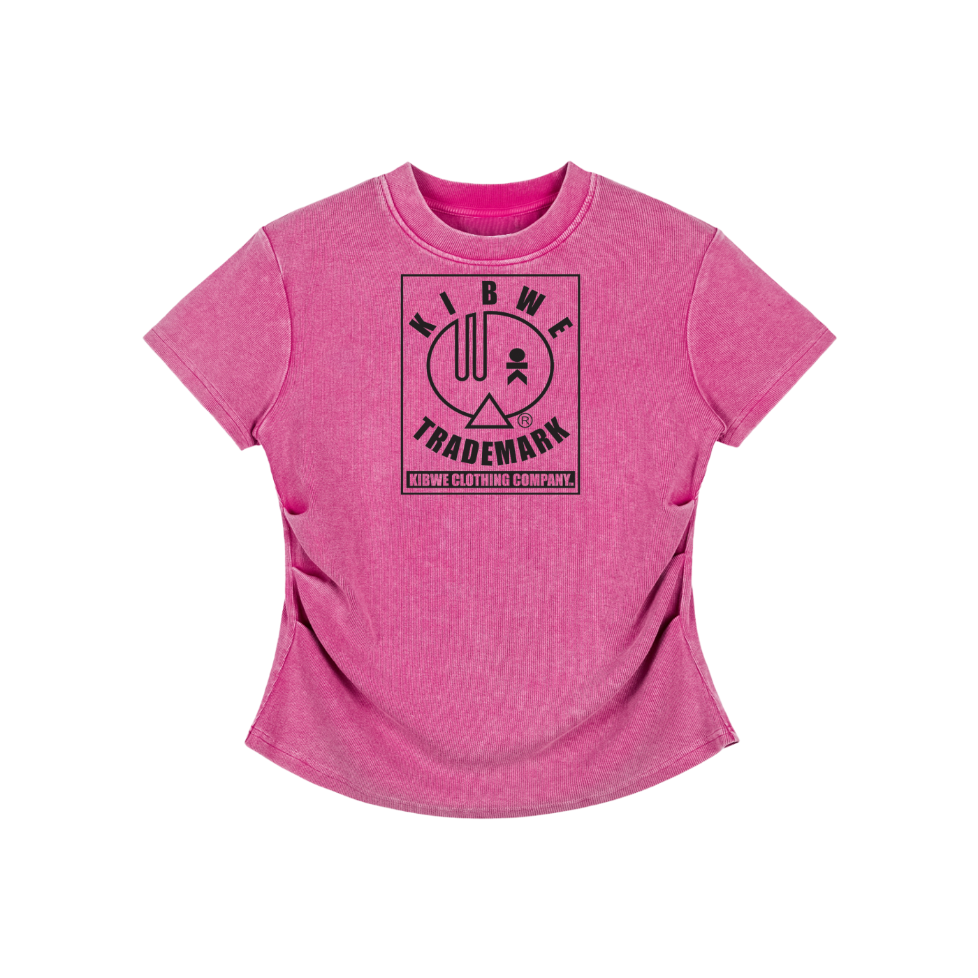 Vintage Washed Bodycon Cotton T-Shirt