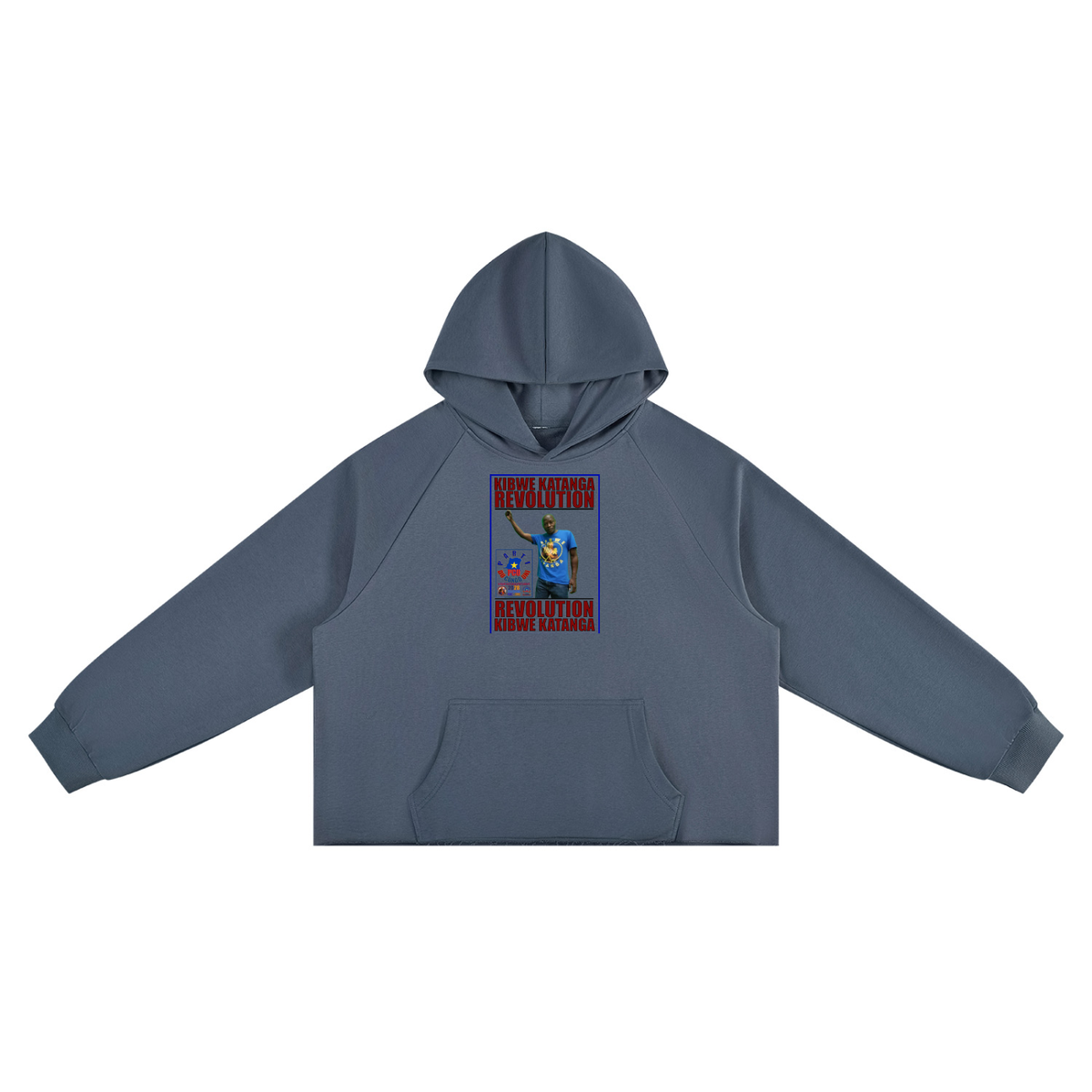 Unisex Vintage Wash Raw Edge Boxy Hoodie