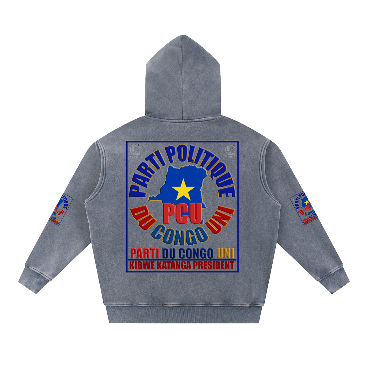 Snow Wash Fleece Oversize Hoodie