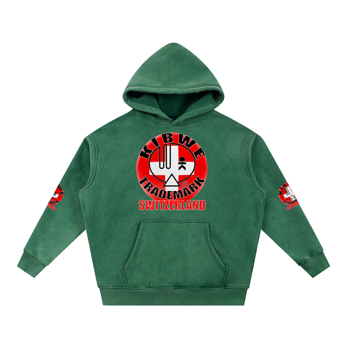 Snow Wash Fleece Oversize Hoodie