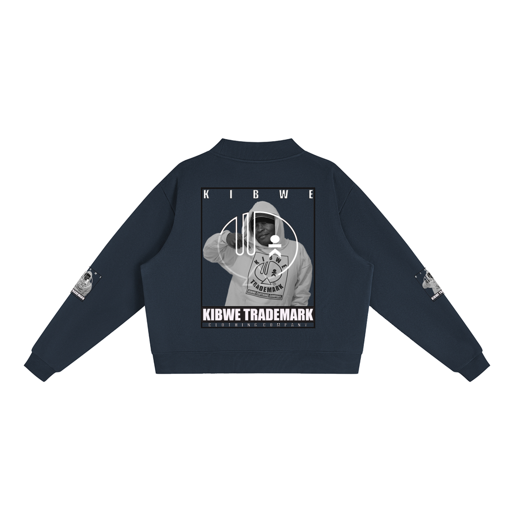 Essential Fleece Mock-Neck Crew Sweatshirt