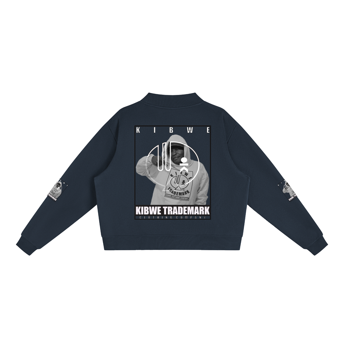 Essential Fleece Mock-Neck Crew Sweatshirt