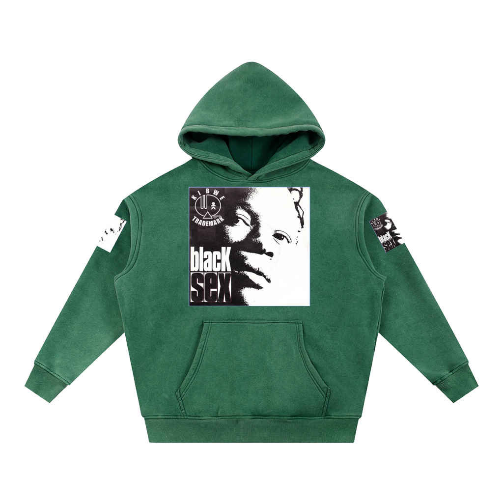 Snow Wash Fleece Oversize Hoodie
