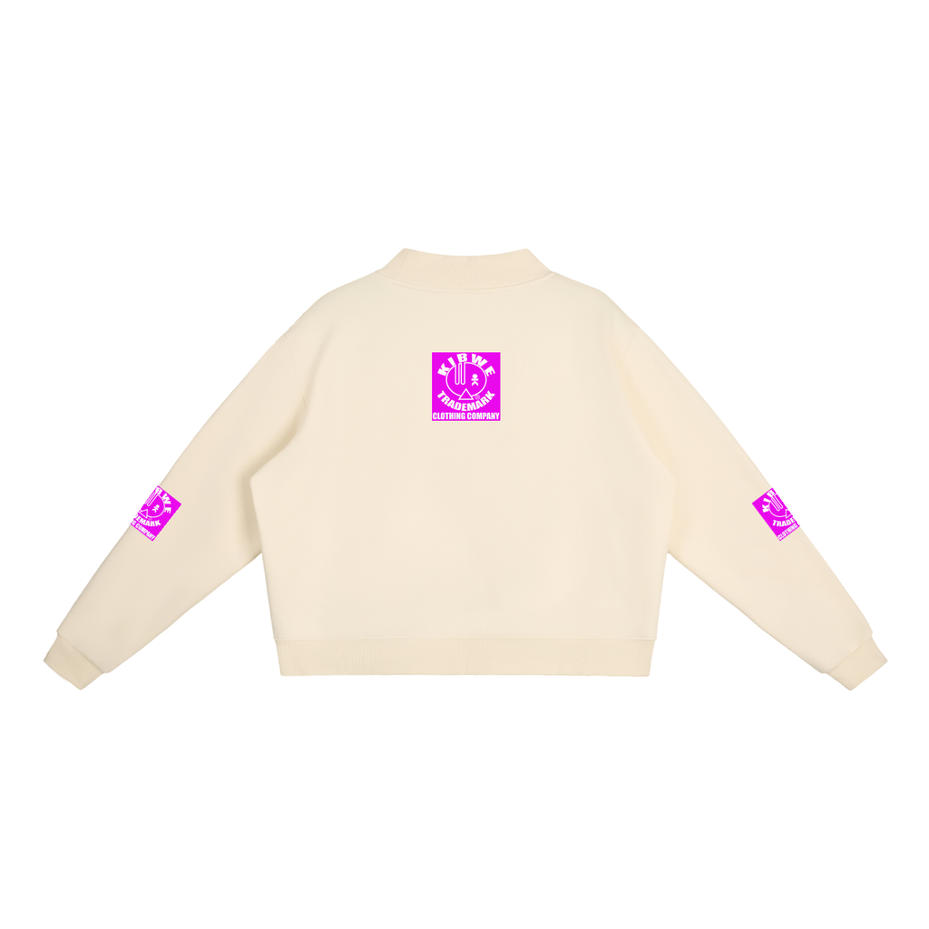 Essential Fleece Mock-Neck Crew Sweatshirt