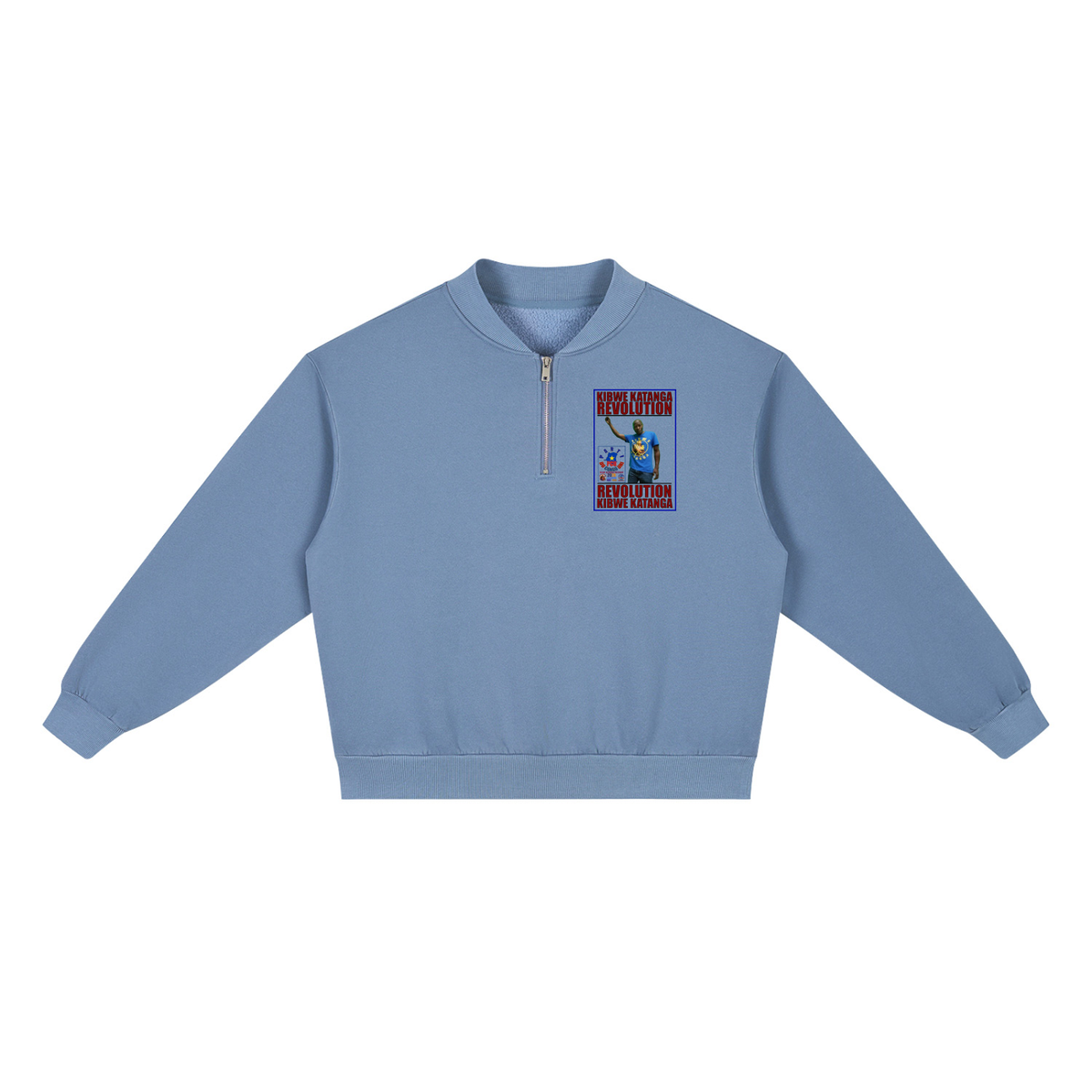 Unisex Vintage Wash Fleece Quarter Zip Sweatshirt