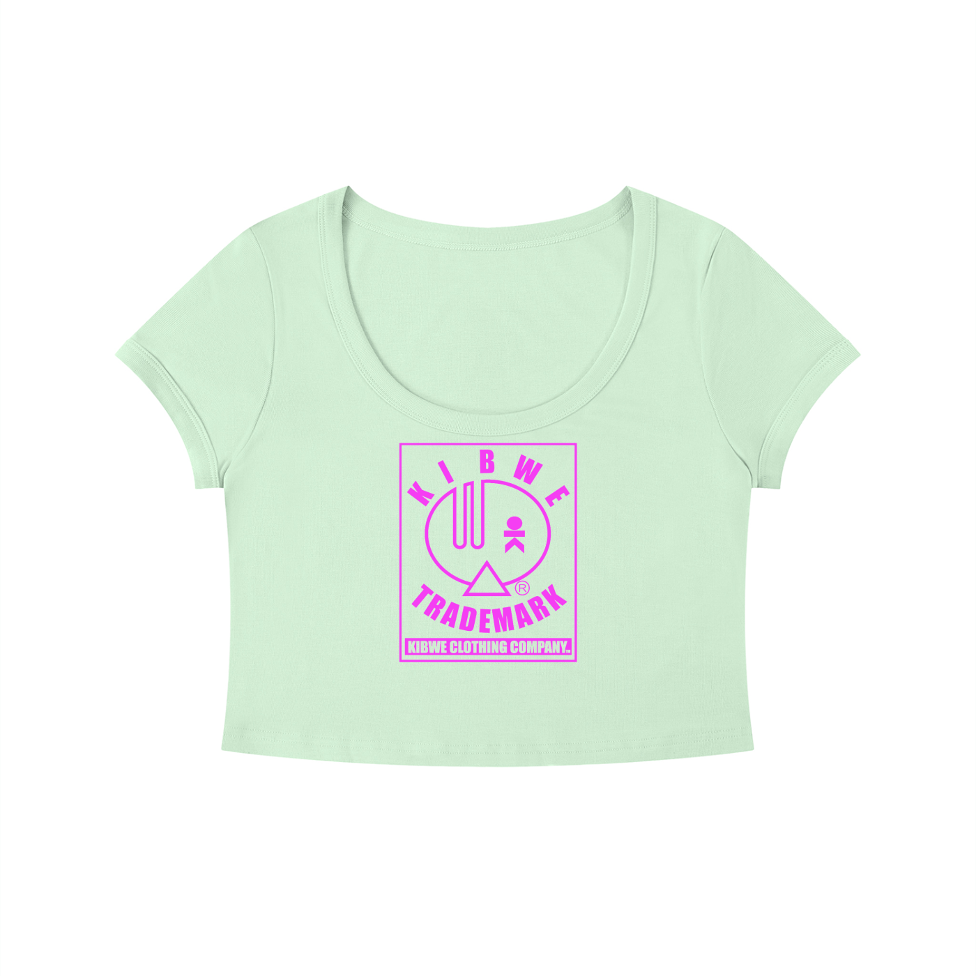Women's Solid Color Slim Crop T-Shirt