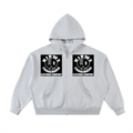 Fleeced Full-Zip Boxy Hoodie