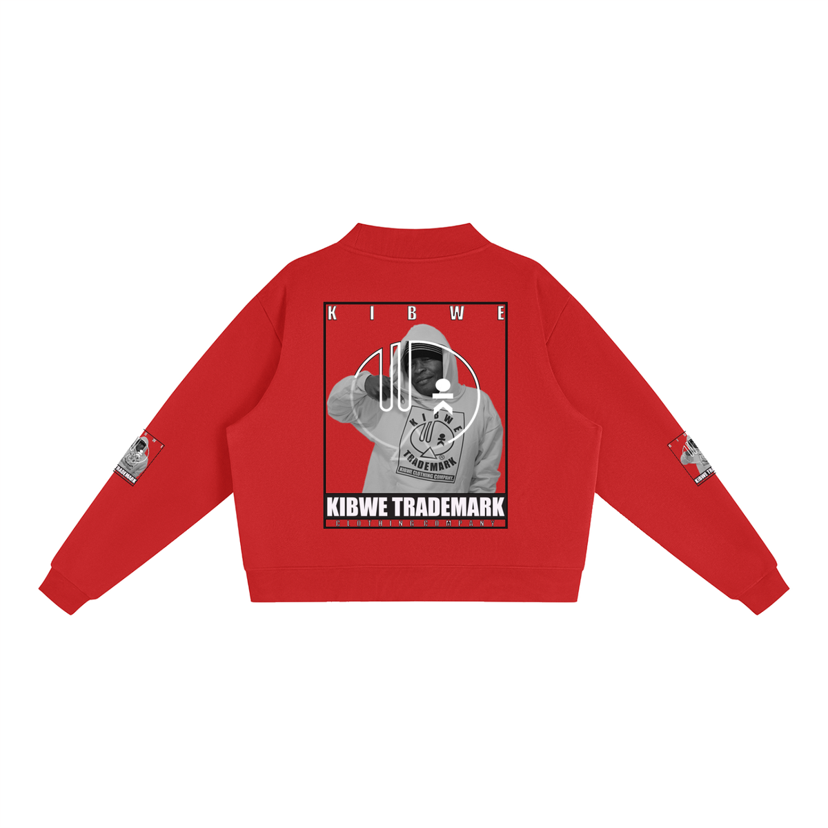Essential Fleece Mock-Neck Crew Sweatshirt