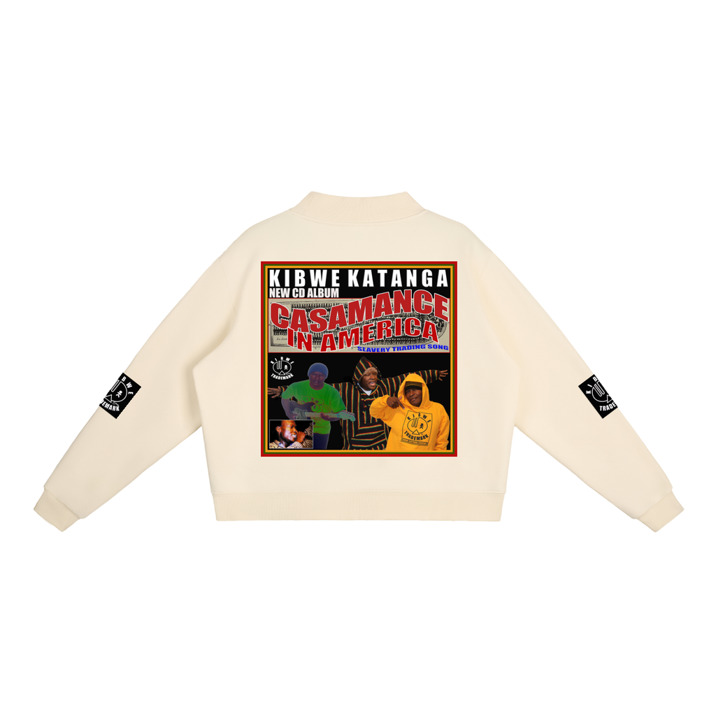 Essential Fleece Mock-Neck Crew Sweatshirt