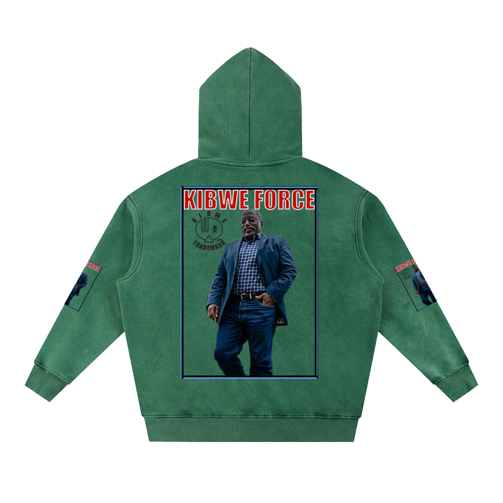 Snow Wash Fleece Oversize Hoodie