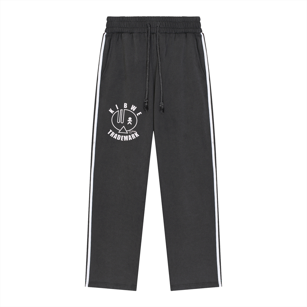 Snow Washed Contrast Tape Sweatpants