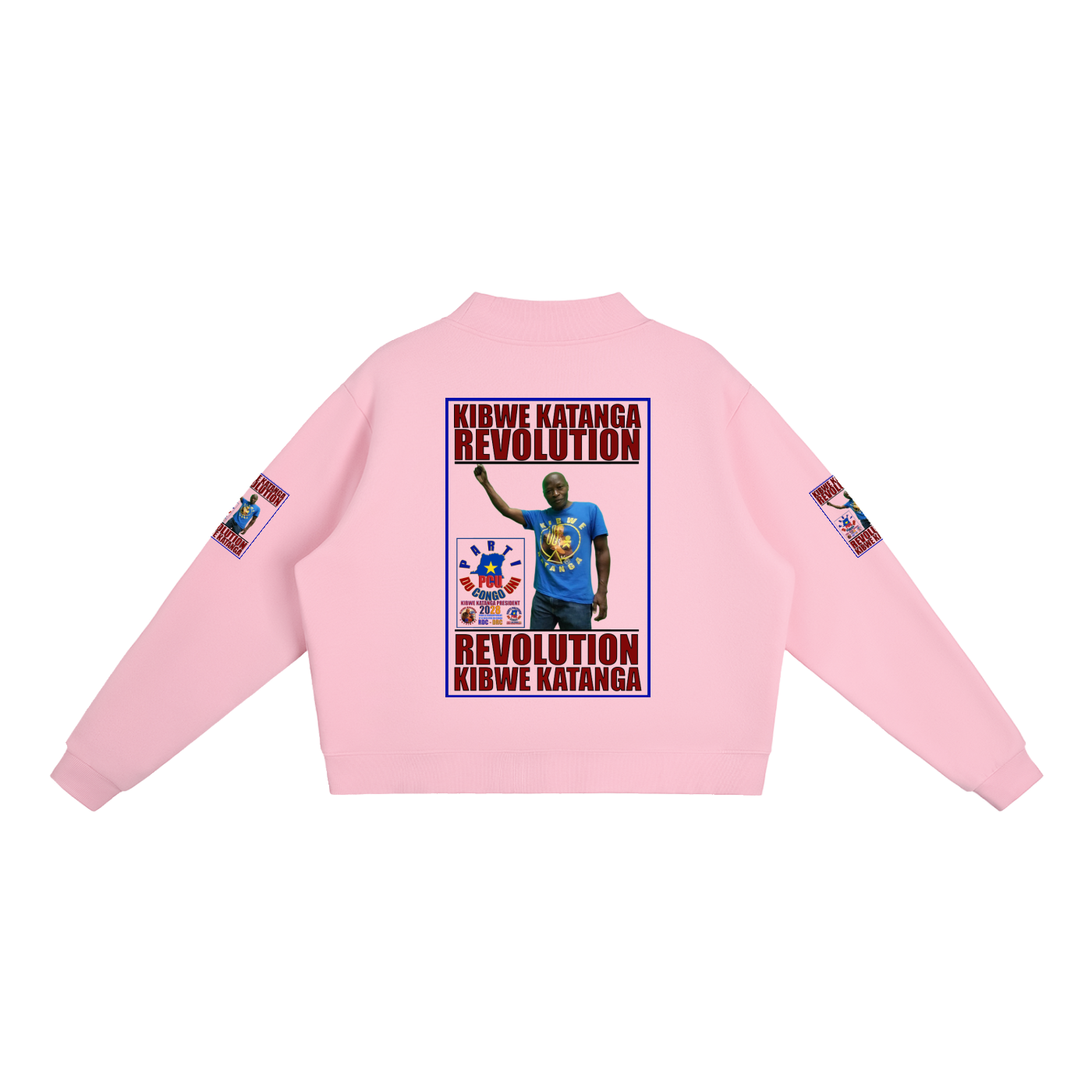 Essential Fleece Mock-Neck Crew Sweatshirt