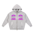 Sunfade Two-way Zipper Boxy Fleece Hoodie