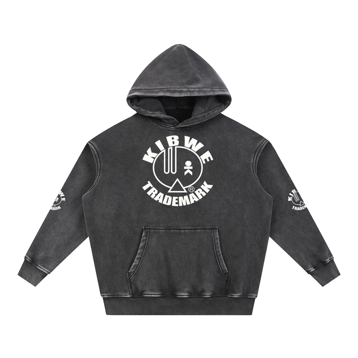 Snow Wash Fleece Oversize Hoodie