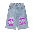 Men’s Vintage Wide Leg Denim Shorts