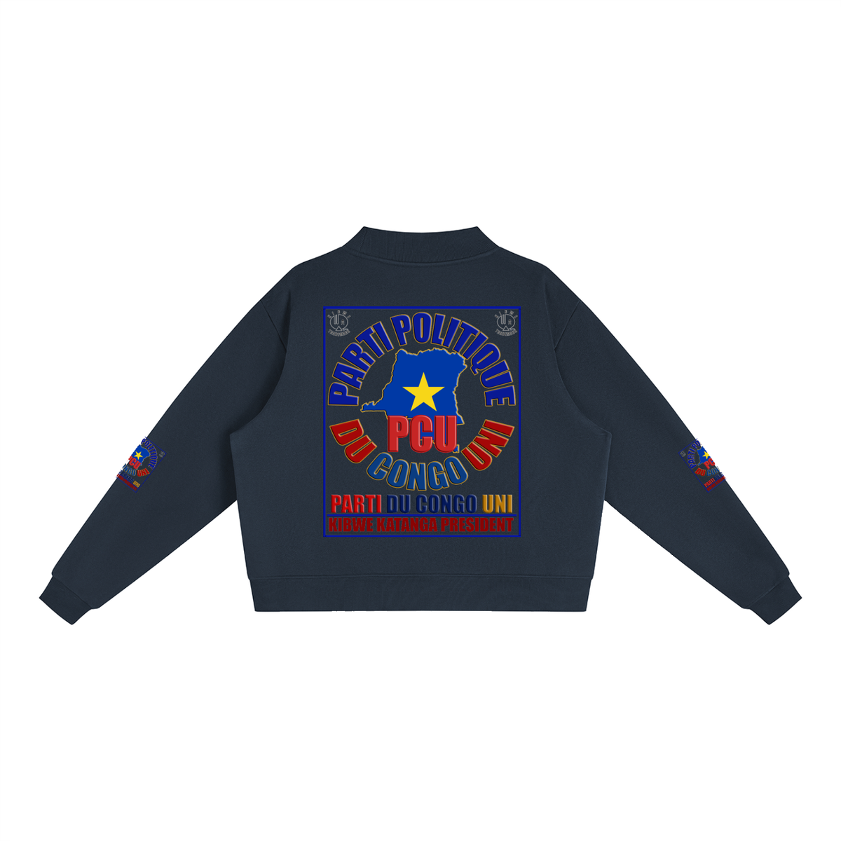 Essential Fleece Mock-Neck Crew Sweatshirt