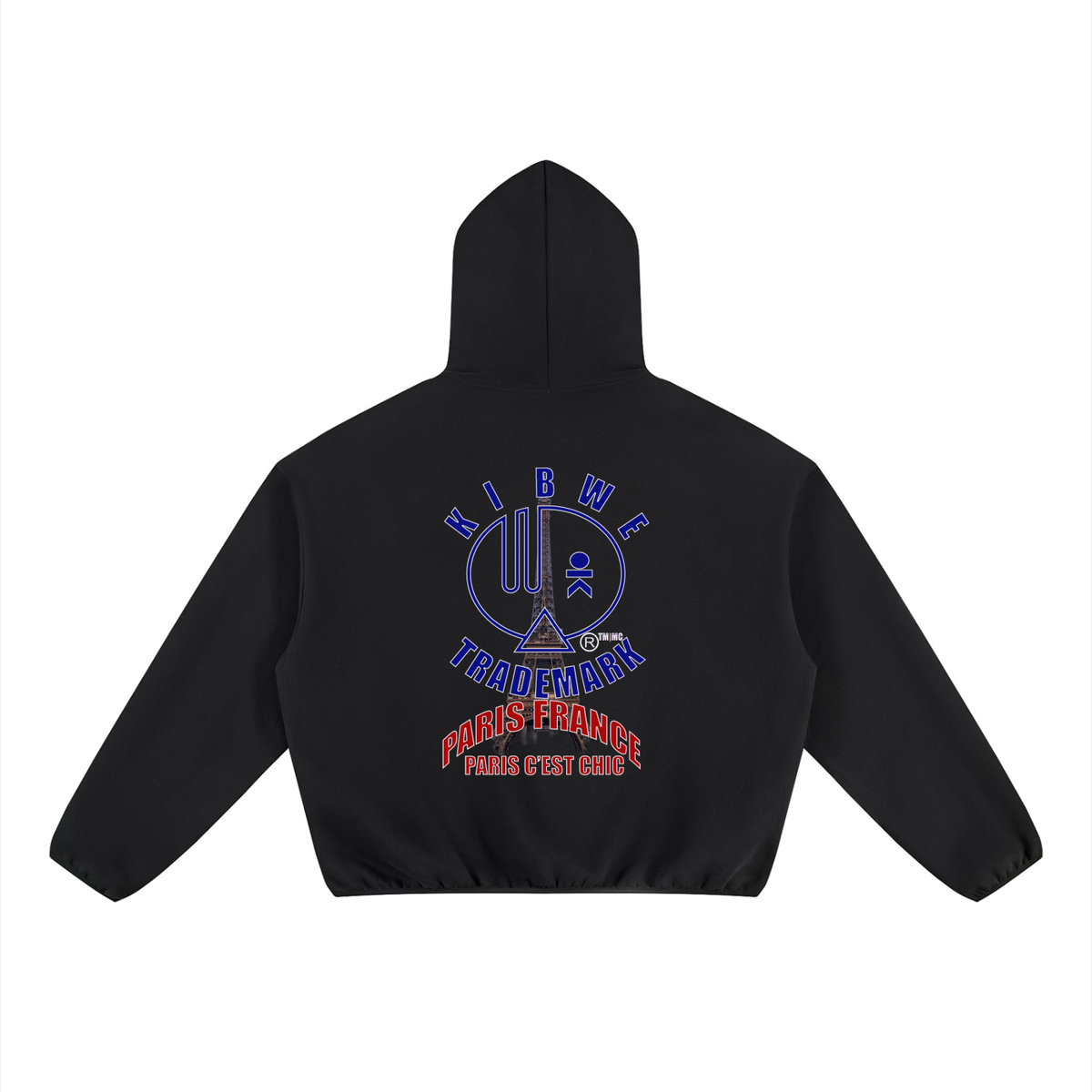 Unisex Boxy Piping Fleece Hoodie
