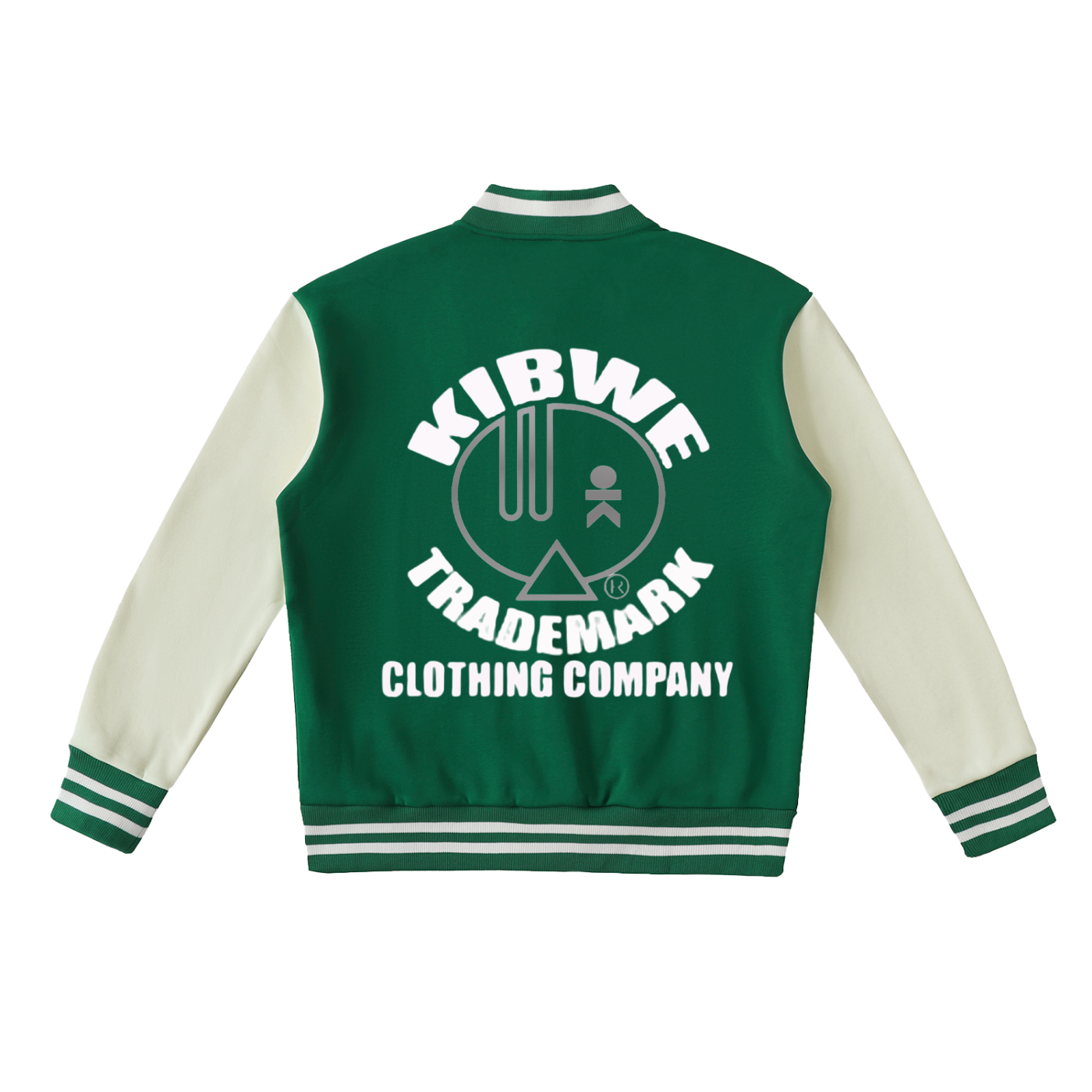 Two-Tone Fleeced Varsity Jacket