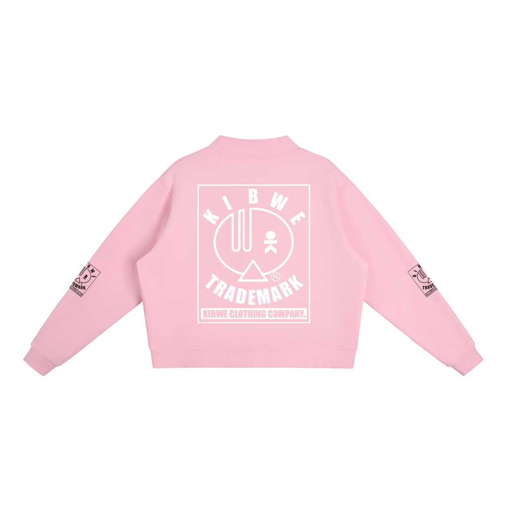 Essential Fleece Mock-Neck Crew Sweatshirt