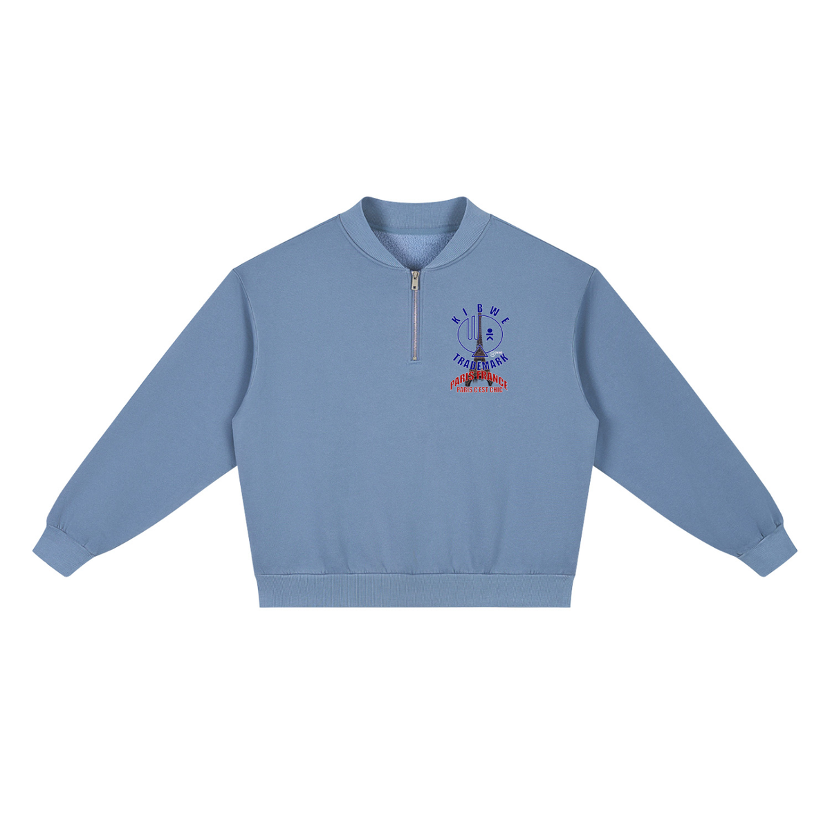 Unisex Vintage Wash Fleece Quarter Zip Sweatshirt
