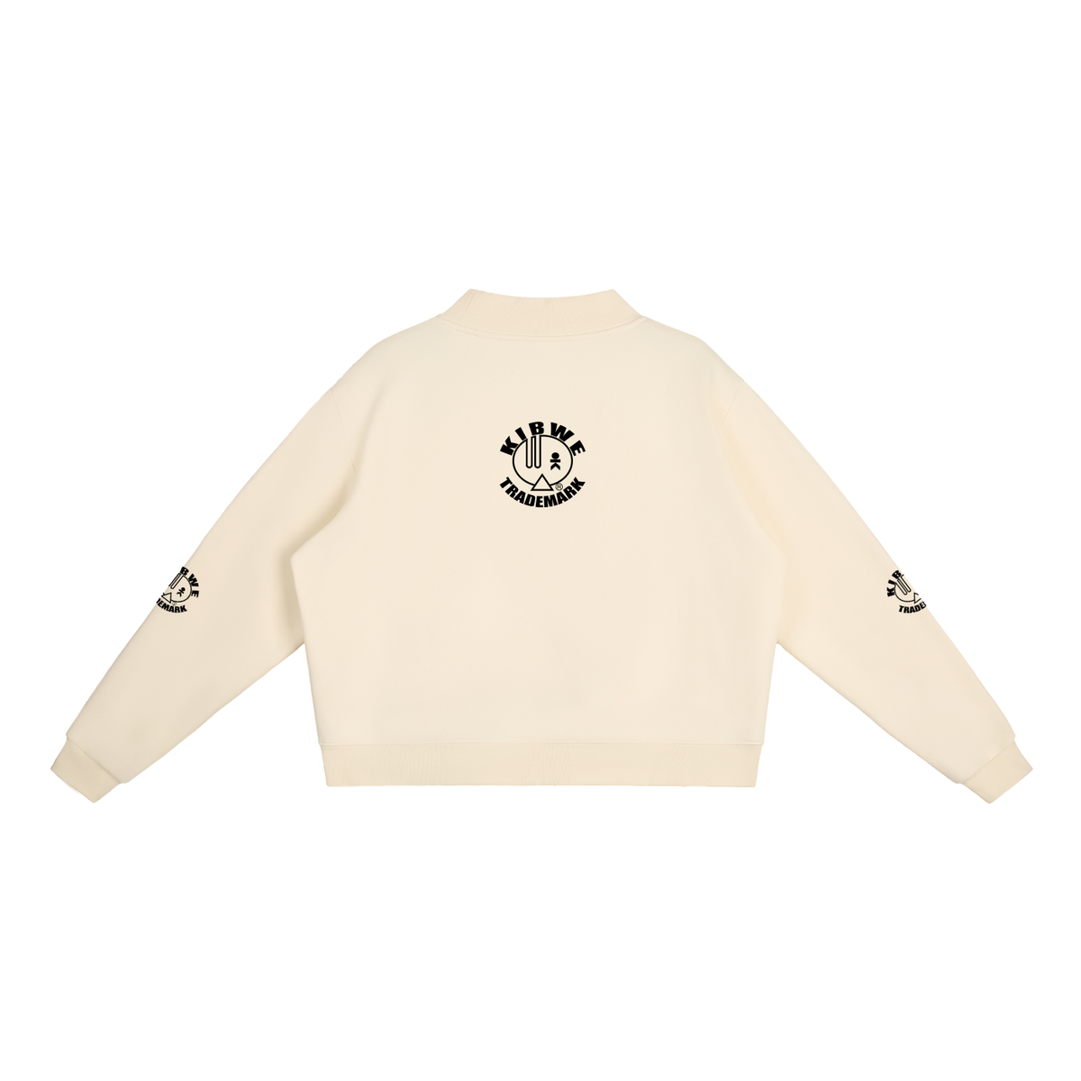 Essential Fleece Mock-Neck Crew Sweatshirt