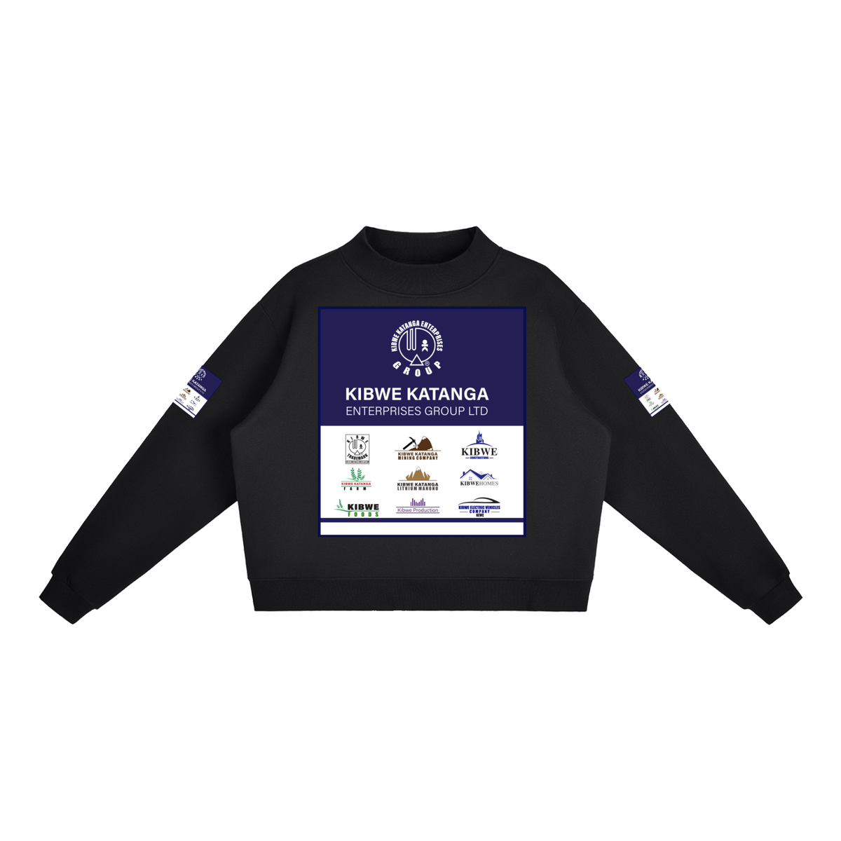 Essential Fleece Mock-Neck Crew Sweatshirt