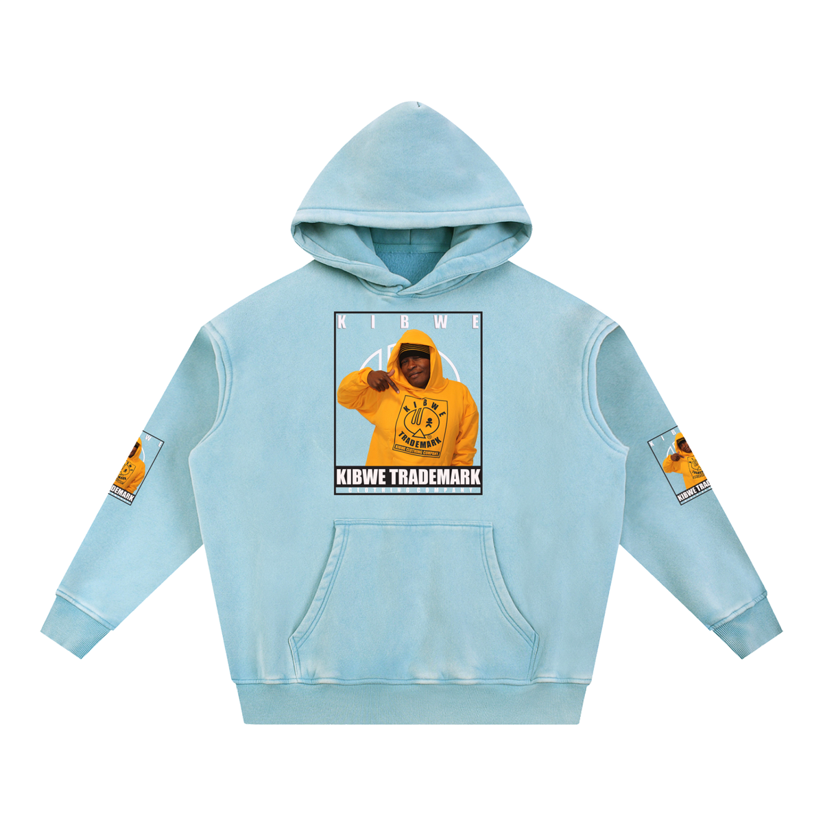 Snow Wash Fleece Oversize Hoodie