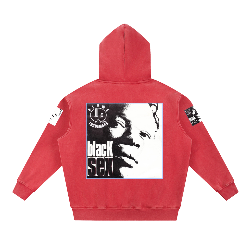 Snow Wash Fleece Oversize Hoodie
