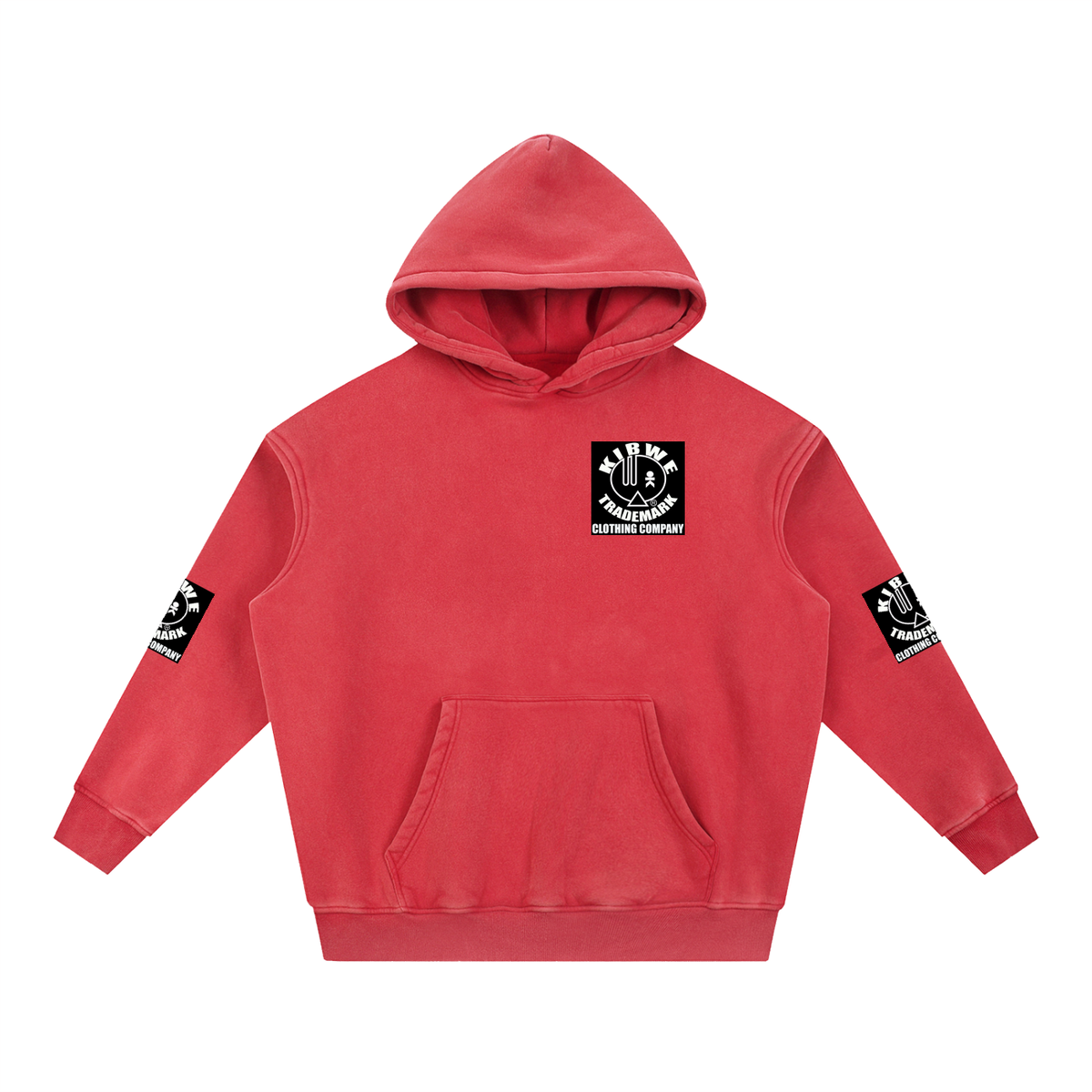 Snow Wash Fleece Oversize Hoodie